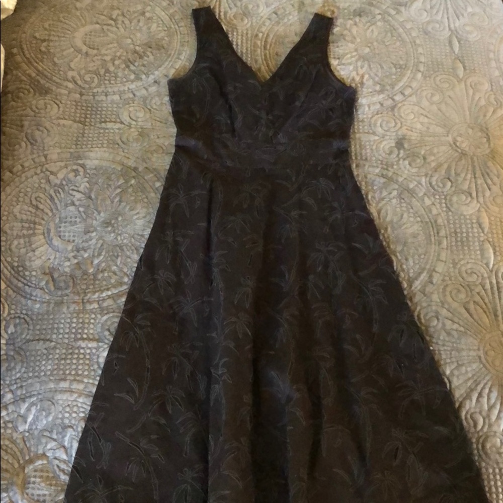 J. Crew palm tree midi dress